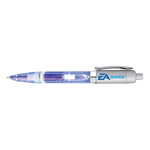 Plastic light Pen (Blue)-Logo