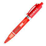 Plastic Light Pen (Red)-Logo