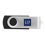 Durban 4 GB Flash Flip USB Drive-Logo