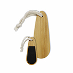 Bamboo Paddle Nail File-Logo