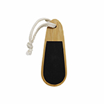 Bamboo Paddle Nail File-Logo