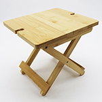 Grappa Bamboo Folding Table-Logo