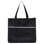 Shopping Tote Bag with Waves-Logo