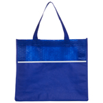 Shopping Tote Bag with Waves-Logo