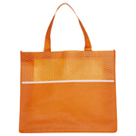 Shopping Tote Bag with Waves-Logo