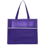 Shopping Tote Bag with Waves-Logo