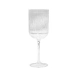 Ivy Ribbed Wine Glasses-Logo