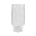 Oscar Ribbed Highball Glasses-Logo