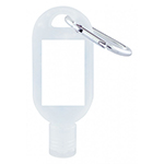 30mL Hand Sanitiser with Carabiner - 75% ethyl-alcohol-Logo