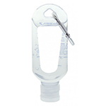 60mL Hand Sanitiser with Carabiner - 75% ethyl-alcohol-Logo