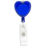 Heart Shaped Retractable Badge Holder-Logo