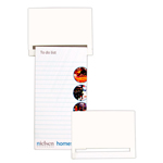 Standard Magnet - 95mm x 70mm Pad - 75mm x 140mm Rectangle To Do Lists-Logo