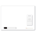 A3 Magnetic Whiteboard with Notepad-Logo