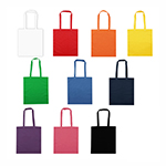 Colourful Calico Tote Bag-Logo