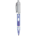 Plastic light Pen (Blue)-Logo