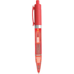 Plastic Light Pen (Red)-Logo